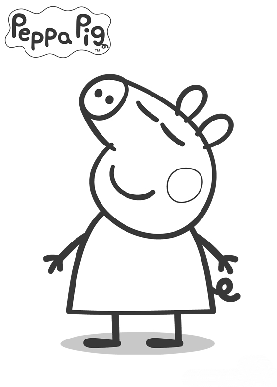 ぬりえページ: Peppa豚 (漫画) #43946 - 無料の印刷可能なぬりえページ
