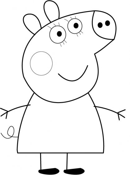 ぬりえページ: Peppa豚 (漫画) #43948 - 無料の印刷可能なぬりえページ