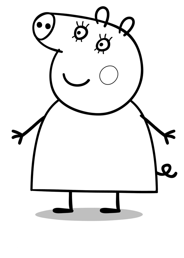 ぬりえページ: Peppa豚 (漫画) #43953 - 無料の印刷可能なぬりえページ