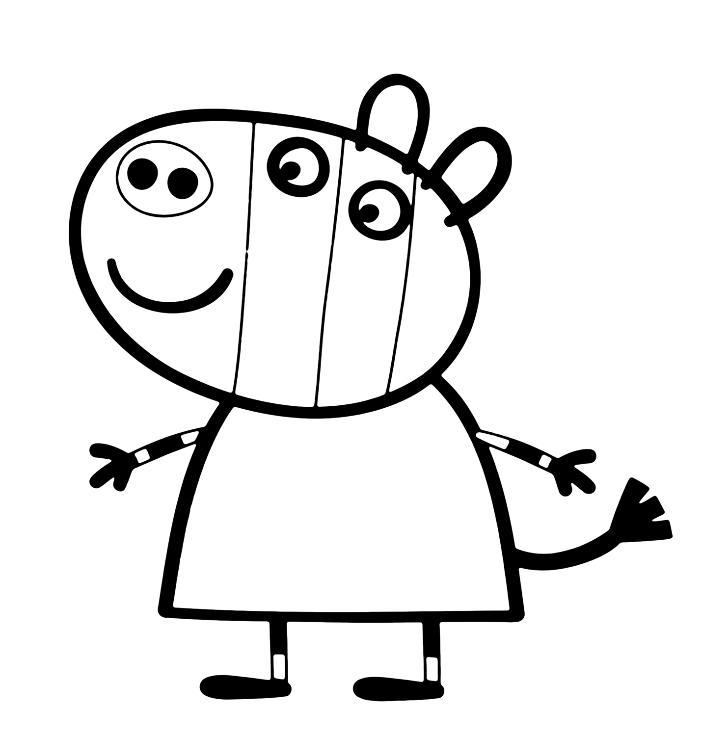 ぬりえページ: Peppa豚 (漫画) #43956 - 無料の印刷可能なぬりえページ