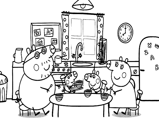 ぬりえページ: Peppa豚 (漫画) #43957 - 無料の印刷可能なぬりえページ