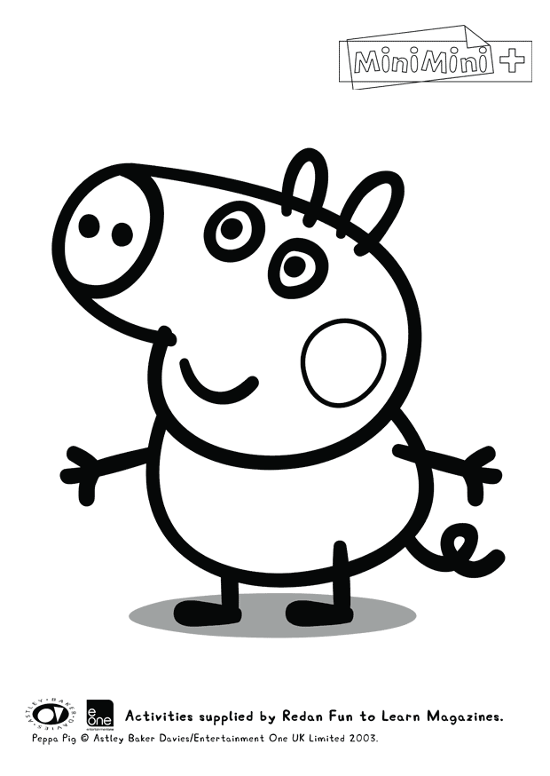 ぬりえページ: Peppa豚 (漫画) #43958 - 無料の印刷可能なぬりえページ