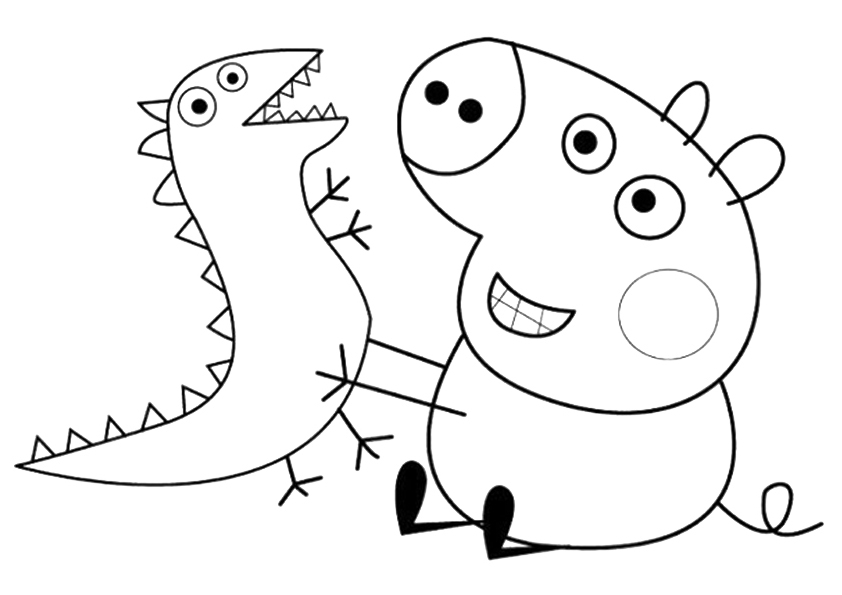 ぬりえページ: Peppa豚 (漫画) #43961 - 無料の印刷可能なぬりえページ