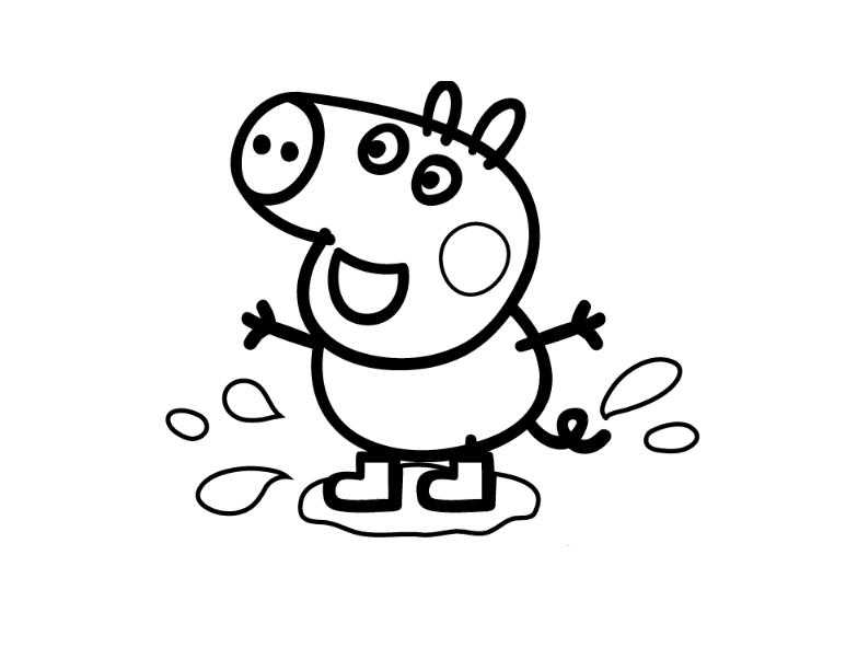 ぬりえページ: Peppa豚 (漫画) #43988 - 無料の印刷可能なぬりえページ