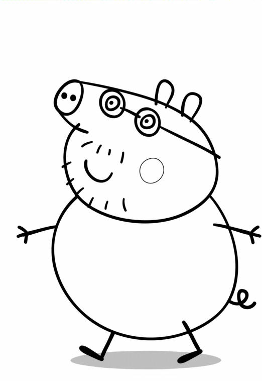 ぬりえページ: Peppa豚 (漫画) #43990 - 無料の印刷可能なぬりえページ