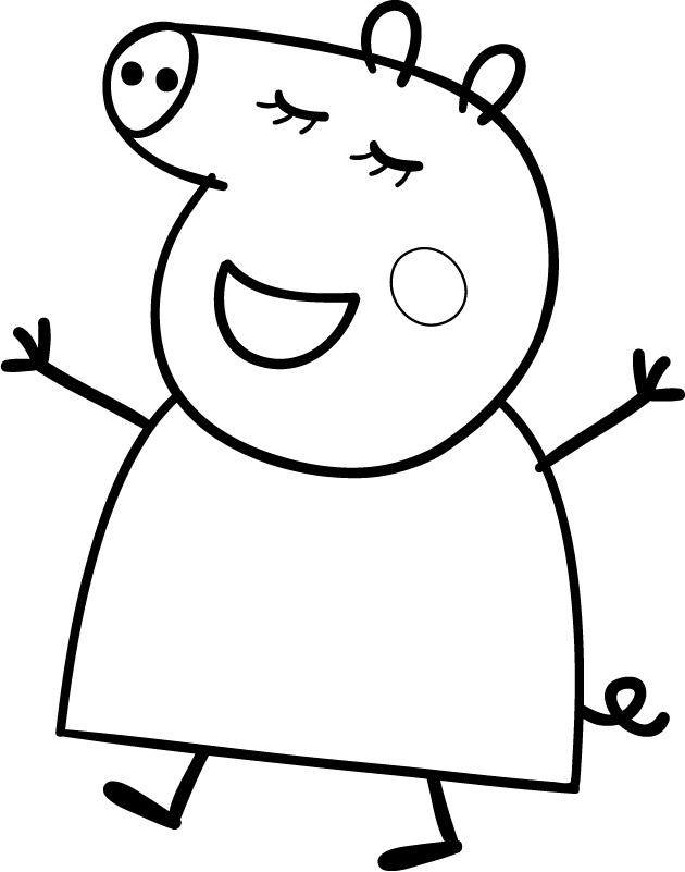 ぬりえページ: Peppa豚 (漫画) #43993 - 無料の印刷可能なぬりえページ