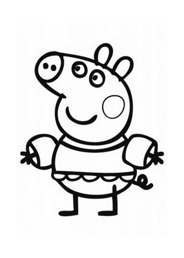 ぬりえページ: Peppa豚 (漫画) #43998 - 無料の印刷可能なぬりえページ