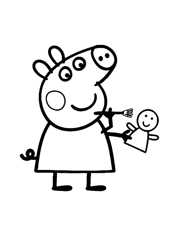 ぬりえページ: Peppa豚 (漫画) #43999 - 無料の印刷可能なぬりえページ