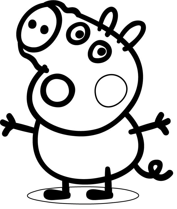 ぬりえページ: Peppa豚 (漫画) #44009 - 無料の印刷可能なぬりえページ