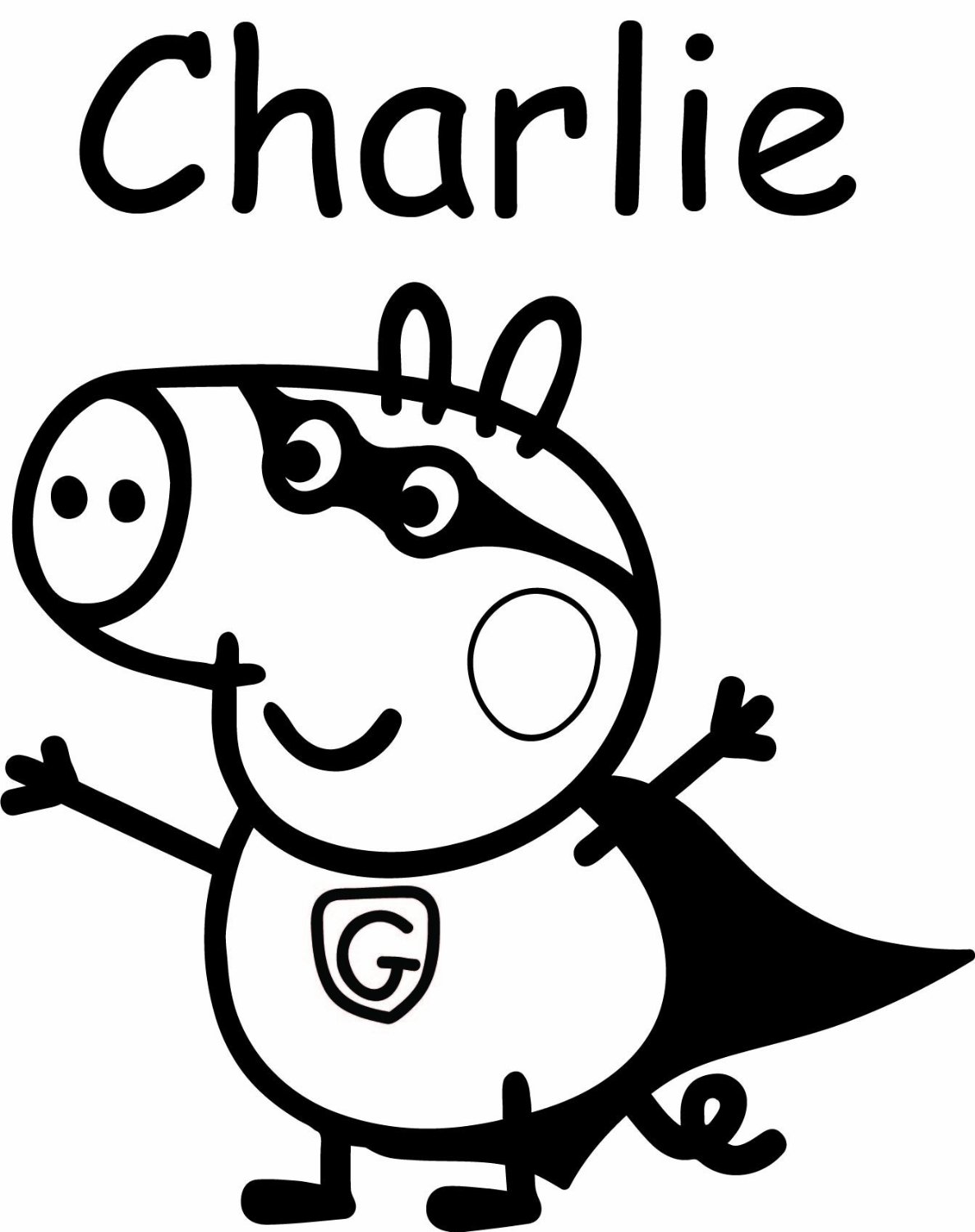 ぬりえページ: Peppa豚 (漫画) #44035 - 無料の印刷可能なぬりえページ