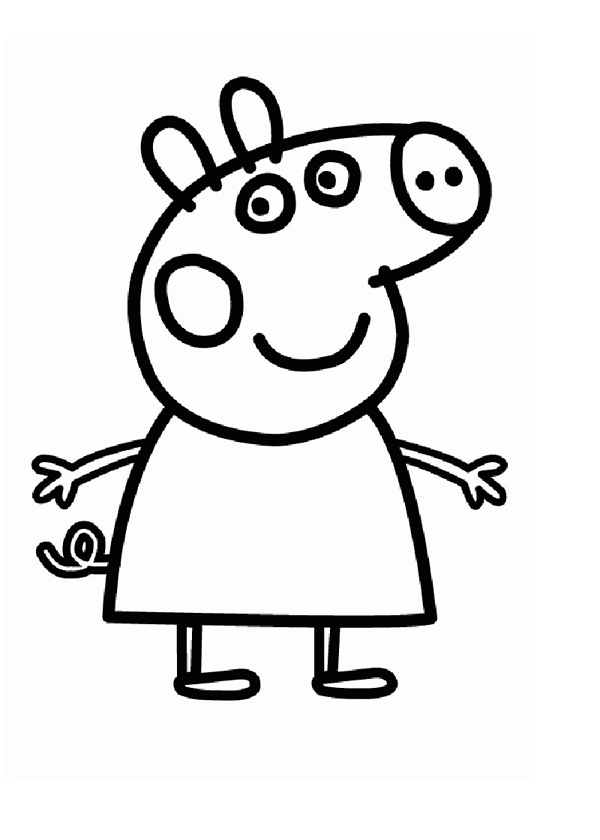 ぬりえページ: Peppa豚 (漫画) #44042 - 無料の印刷可能なぬりえページ