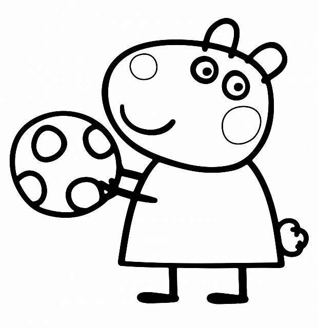ぬりえページ: Peppa豚 (漫画) #44046 - 無料の印刷可能なぬりえページ