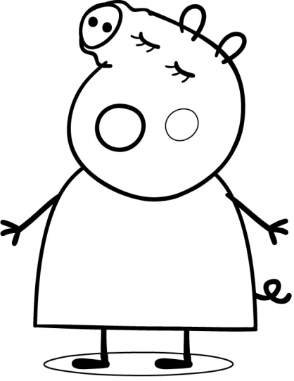 ぬりえページ: Peppa豚 (漫画) #44067 - 無料の印刷可能なぬりえページ