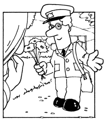 ぬりえページ: ピーター・ザ・ポストマン (漫画) #49572 - 無料の印刷可能なぬりえページ