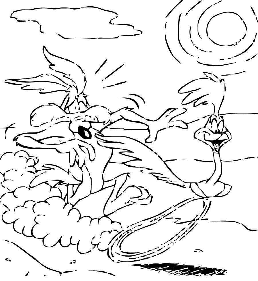 ぬりえページ: ビービーとコヨーテ (漫画) #47146 - 無料の印刷可能なぬりえページ