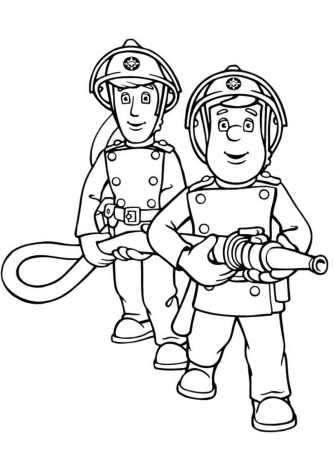 ぬりえページ: 消防士サム (漫画) #39774 - 無料の印刷可能なぬりえページ
