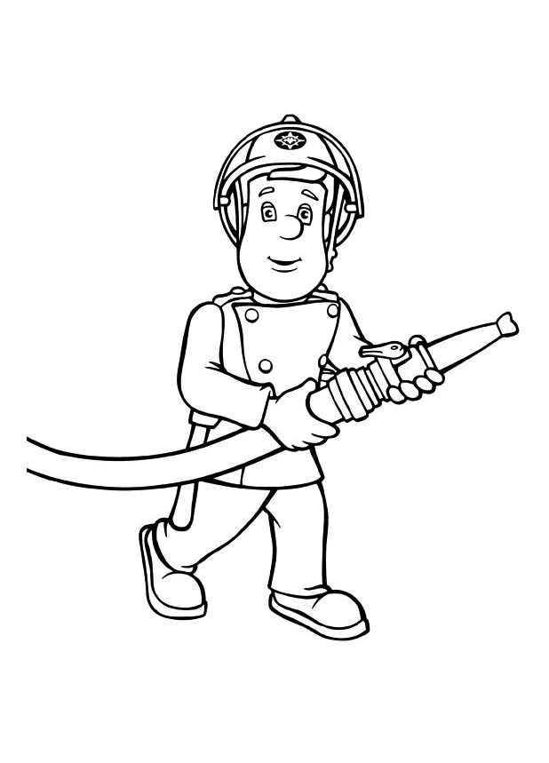 ぬりえページ: 消防士サム (漫画) #39775 - 無料の印刷可能なぬりえページ