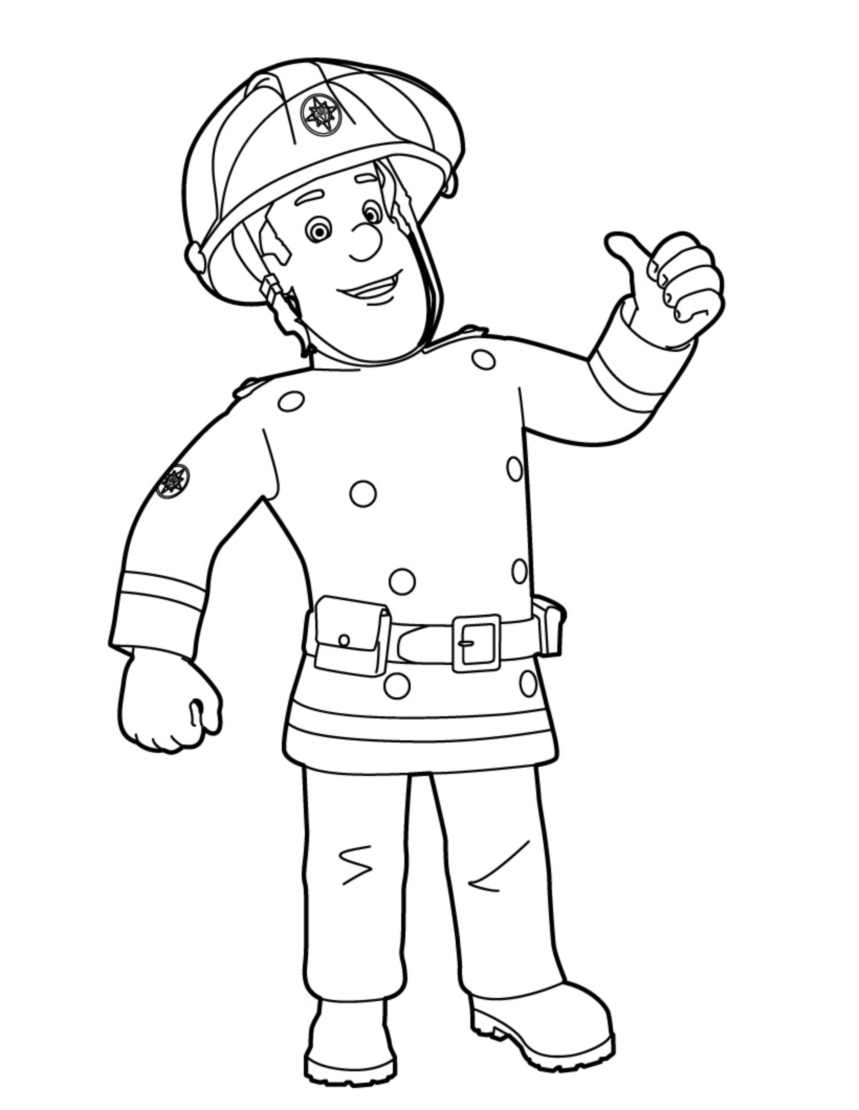 ぬりえページ: 消防士サム (漫画) #39785 - 無料の印刷可能なぬりえページ