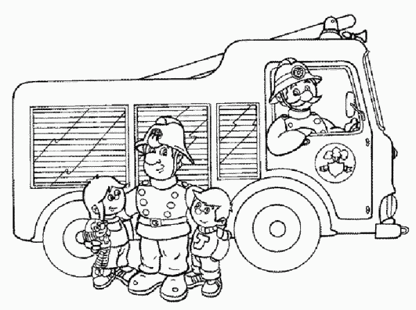 ぬりえページ: 消防士サム (漫画) #39794 - 無料の印刷可能なぬりえページ