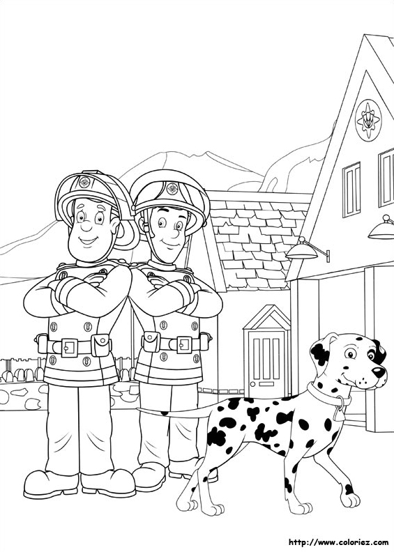 ぬりえページ: 消防士サム (漫画) #39804 - 無料の印刷可能なぬりえページ