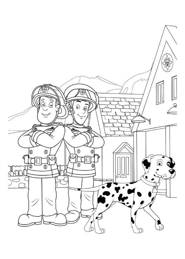 ぬりえページ: 消防士サム (漫画) #39842 - 無料の印刷可能なぬりえページ