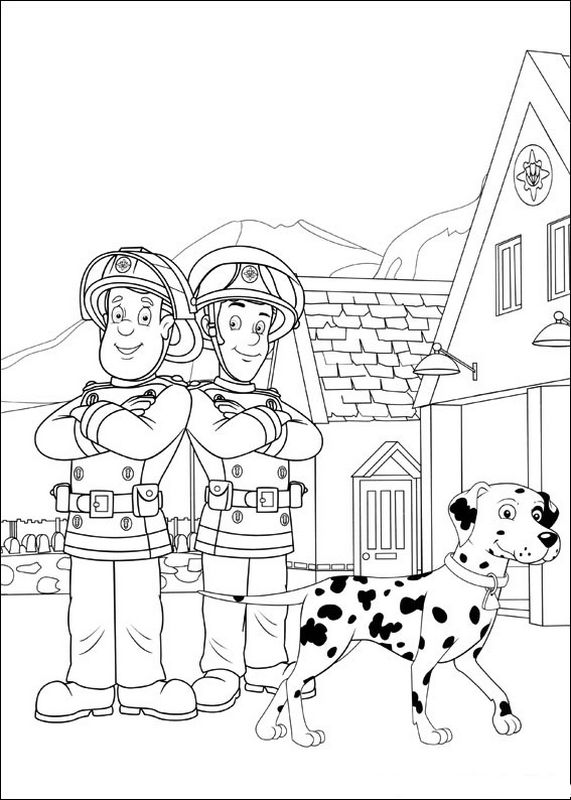 ぬりえページ: 消防士サム (漫画) #39847 - 無料の印刷可能なぬりえページ