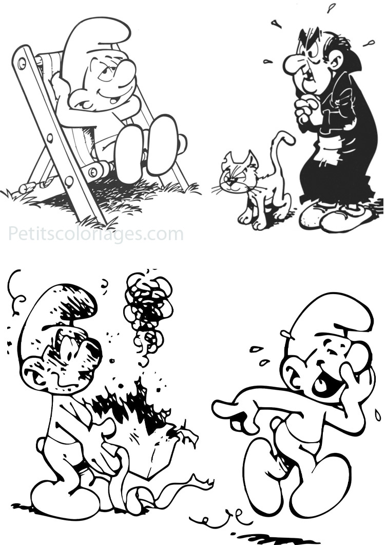 ぬりえページ: スマーフ (漫画) #34860 - 無料の印刷可能なぬりえページ