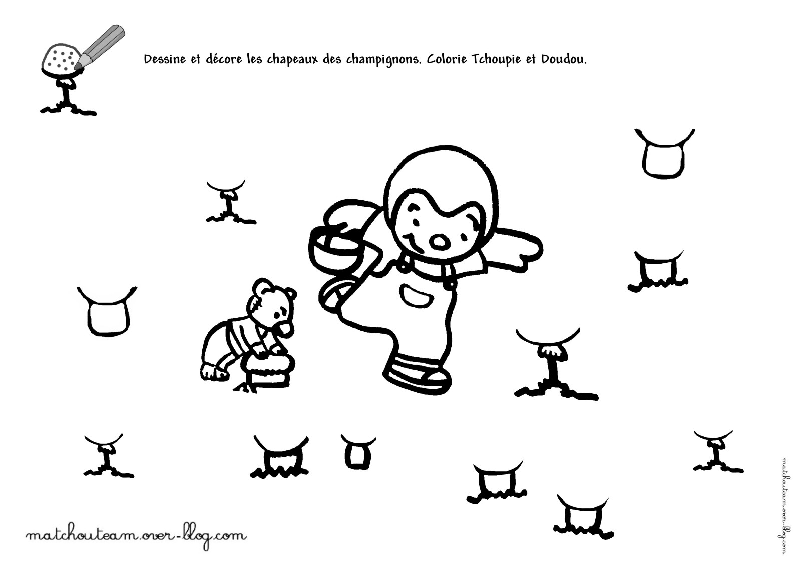 ぬりえページ: チュピとドゥドゥ (漫画) #34147 - 無料の印刷可能なぬりえページ