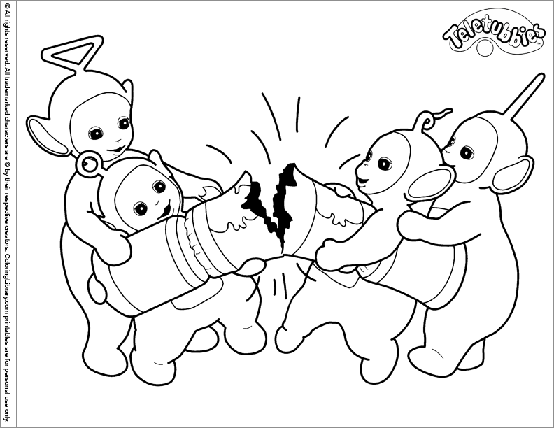 ぬりえページ: テレタビーズ (漫画) #49706 - 無料の印刷可能なぬりえページ