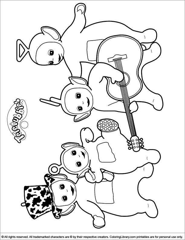 ぬりえページ: テレタビーズ (漫画) #49779 - 無料の印刷可能なぬりえページ