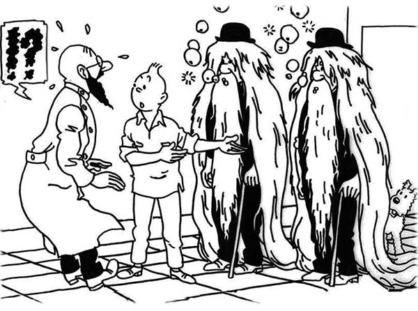 ぬりえページ: タンタン (漫画) #25841 - 無料の印刷可能なぬりえページ