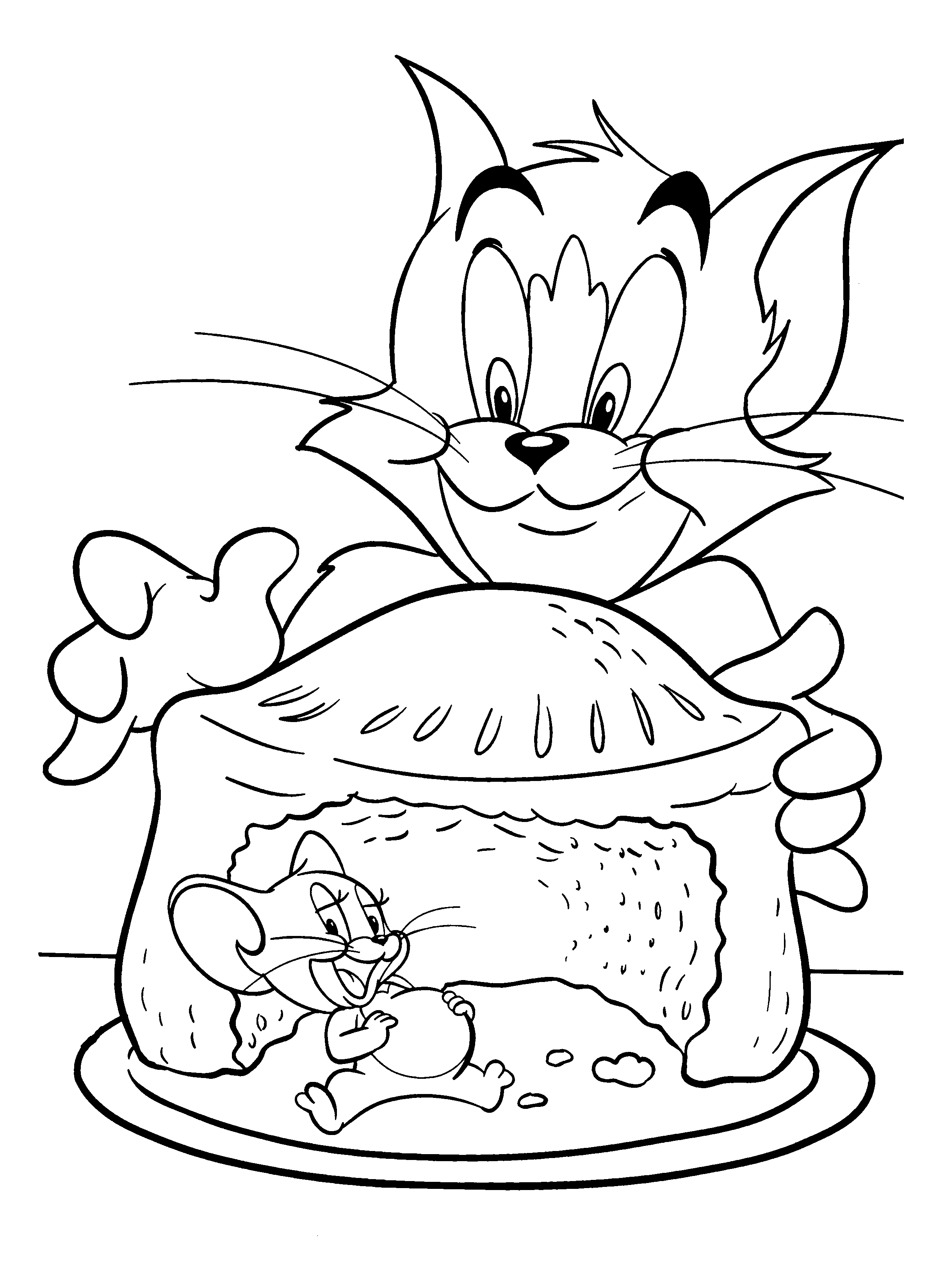 ぬりえページ: トムとジェリー (漫画) #24215 - 無料の印刷可能なぬりえページ