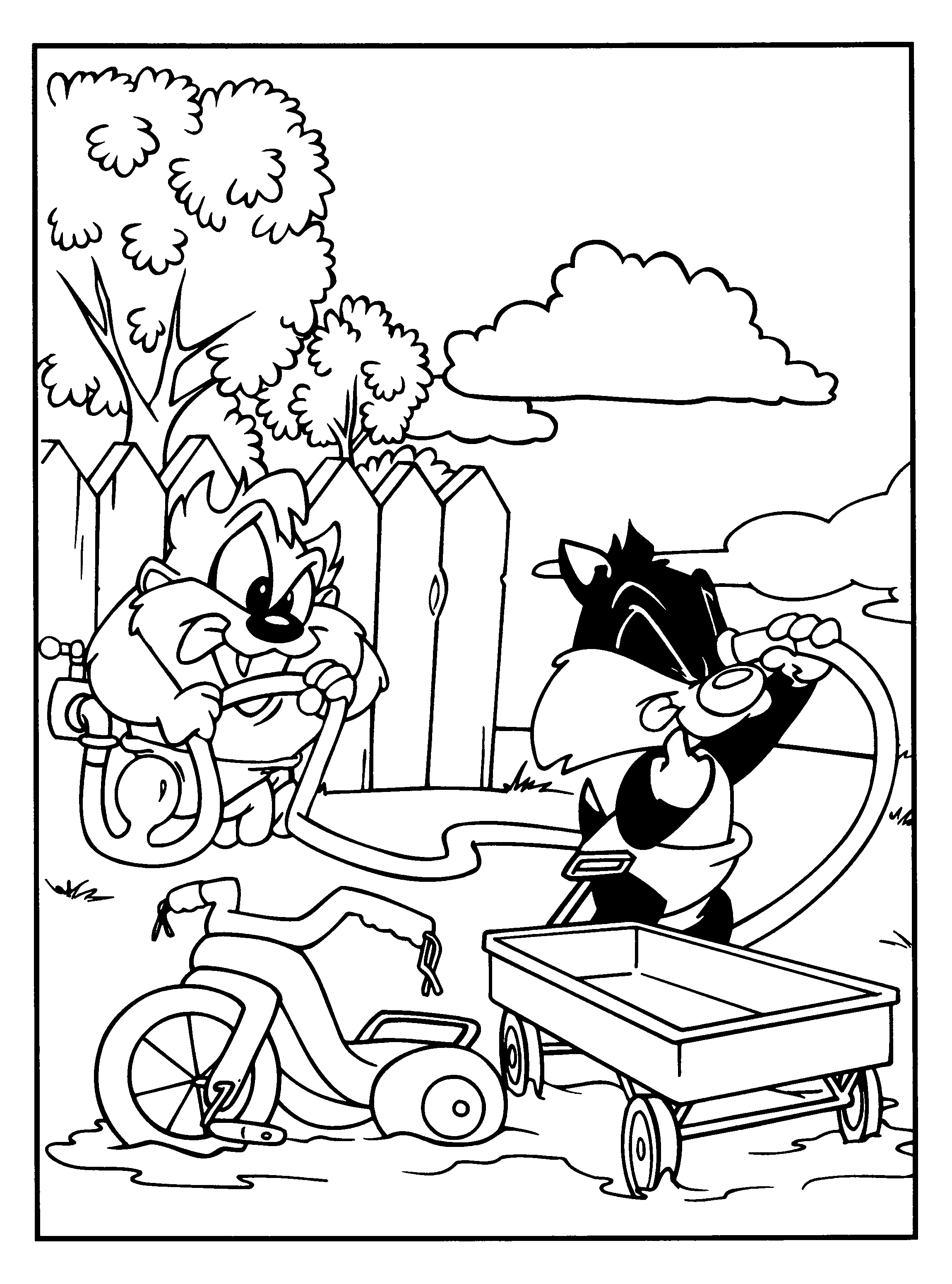 ぬりえページ: ティティとグロスミネット (漫画) #29406 - 無料の印刷可能なぬりえページ