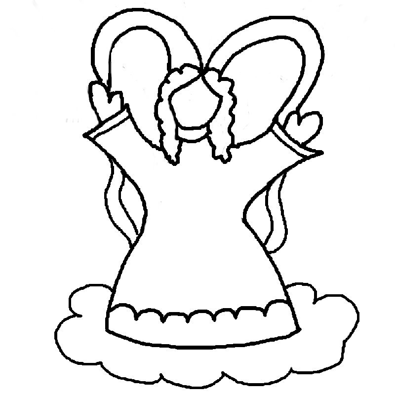 ぬりえページ: 天使 (キャラクター) #86256 - 無料の印刷可能なぬりえページ