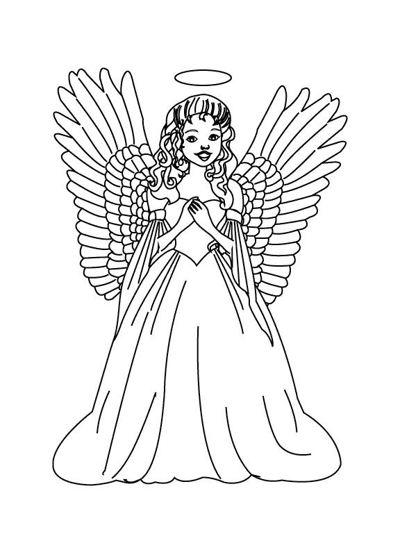 ぬりえページ: 天使 (キャラクター) #86257 - 無料の印刷可能なぬりえページ