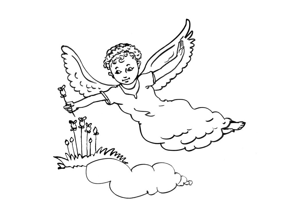 ぬりえページ: 天使 (キャラクター) #86307 - 無料の印刷可能なぬりえページ