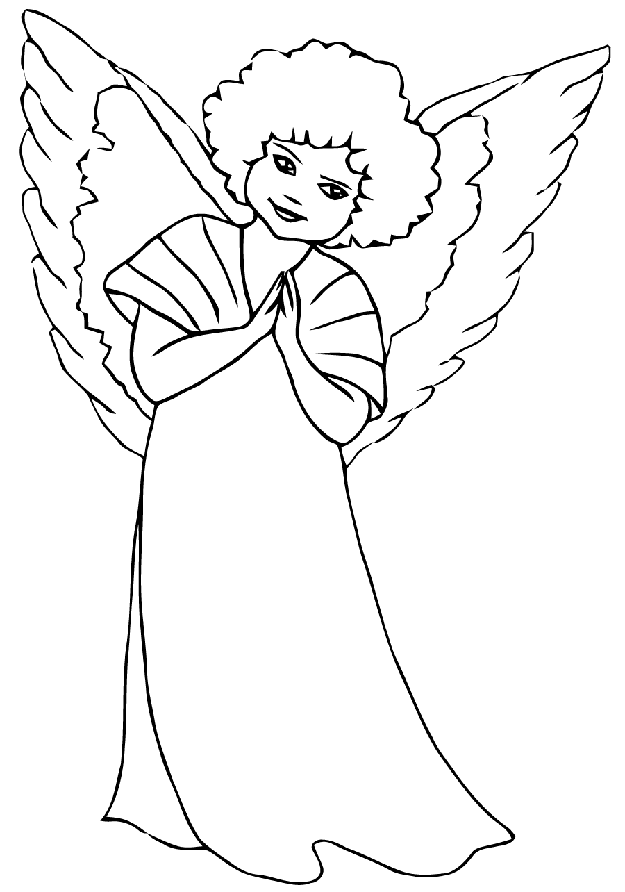 ぬりえページ: 天使 (キャラクター) #86461 - 無料の印刷可能なぬりえページ
