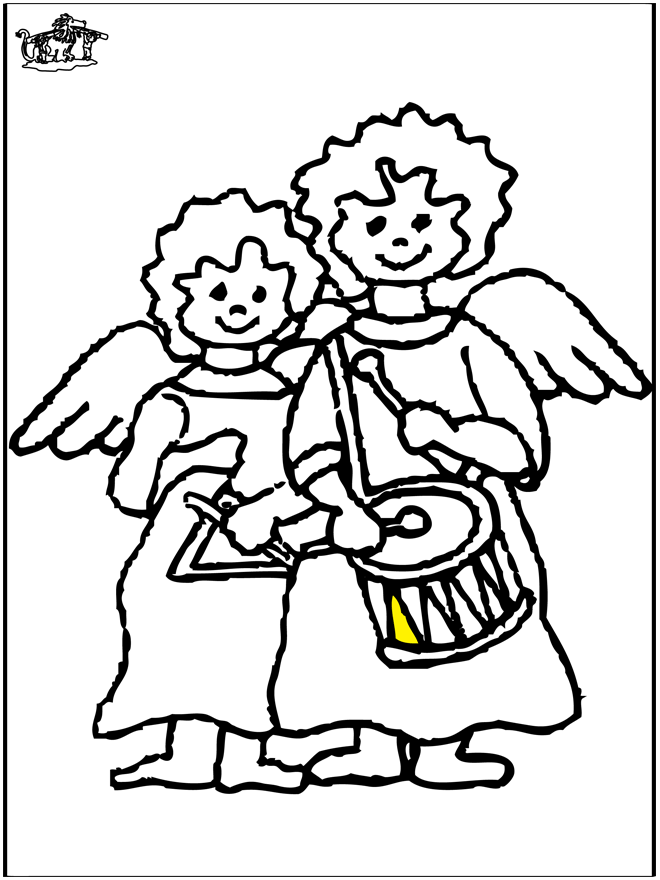 ぬりえページ: 天使 (キャラクター) #86512 - 無料の印刷可能なぬりえページ