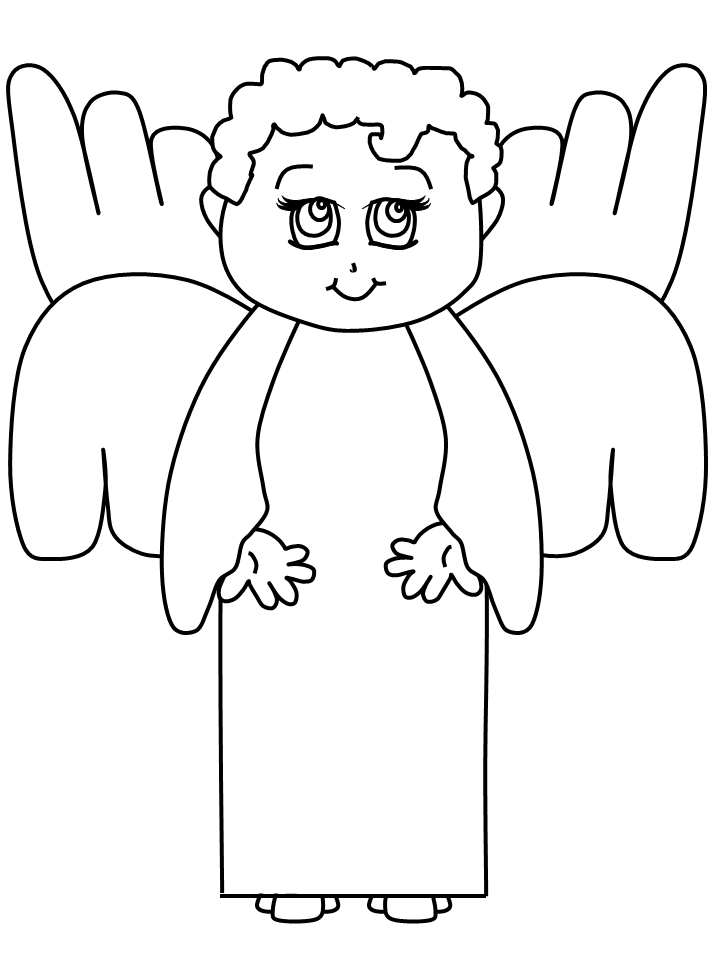 ぬりえページ: 天使 (キャラクター) #86513 - 無料の印刷可能なぬりえページ