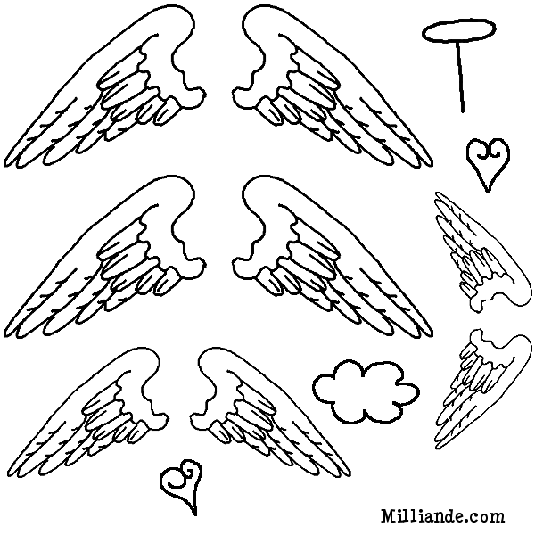 ぬりえページ: 天使 (キャラクター) #86524 - 無料の印刷可能なぬりえページ