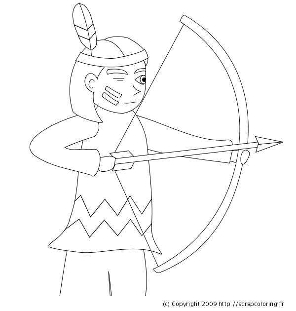 ぬりえページ: アメリカインディアン (キャラクター) #149039 - 無料の印刷可能なぬりえページ