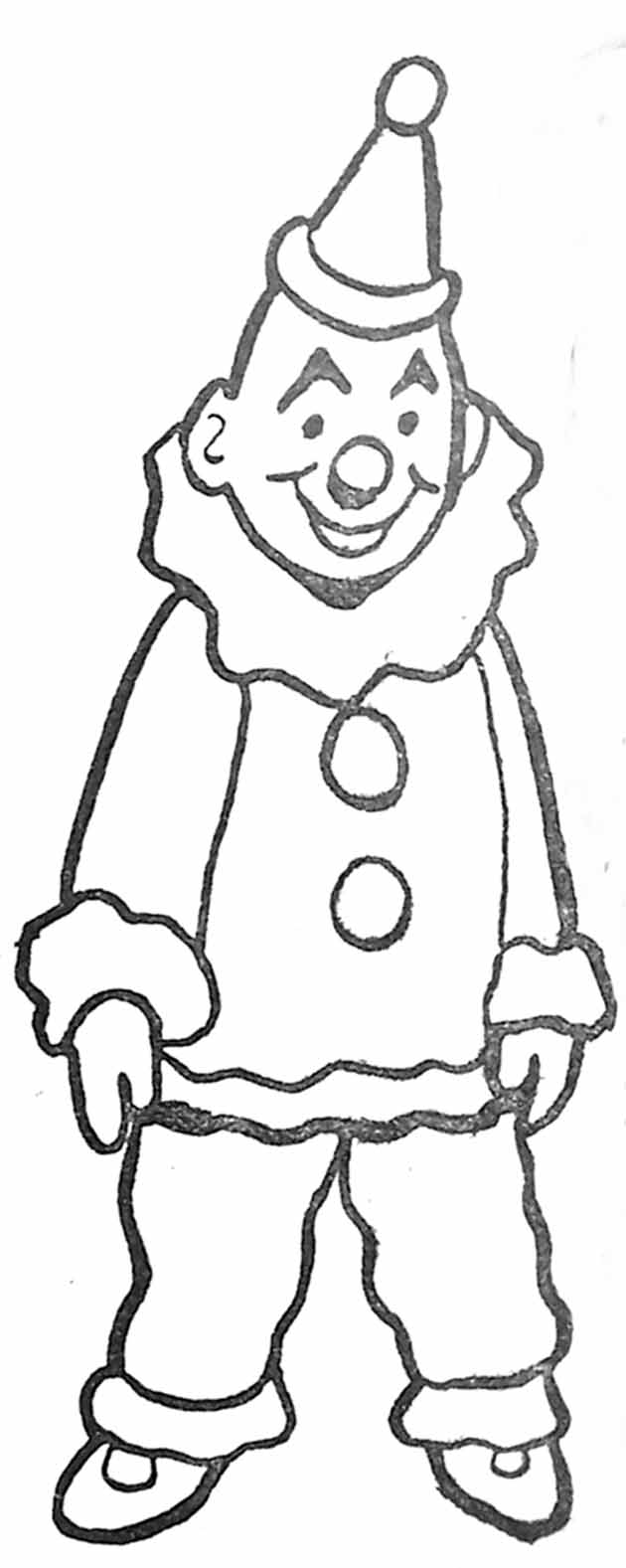 ぬりえページ: ピエロ (キャラクター) #91001 - 無料の印刷可能なぬりえページ