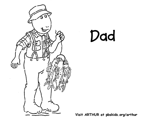 ぬりえページ: お父さん (キャラクター) #103591 - 無料の印刷可能なぬりえページ