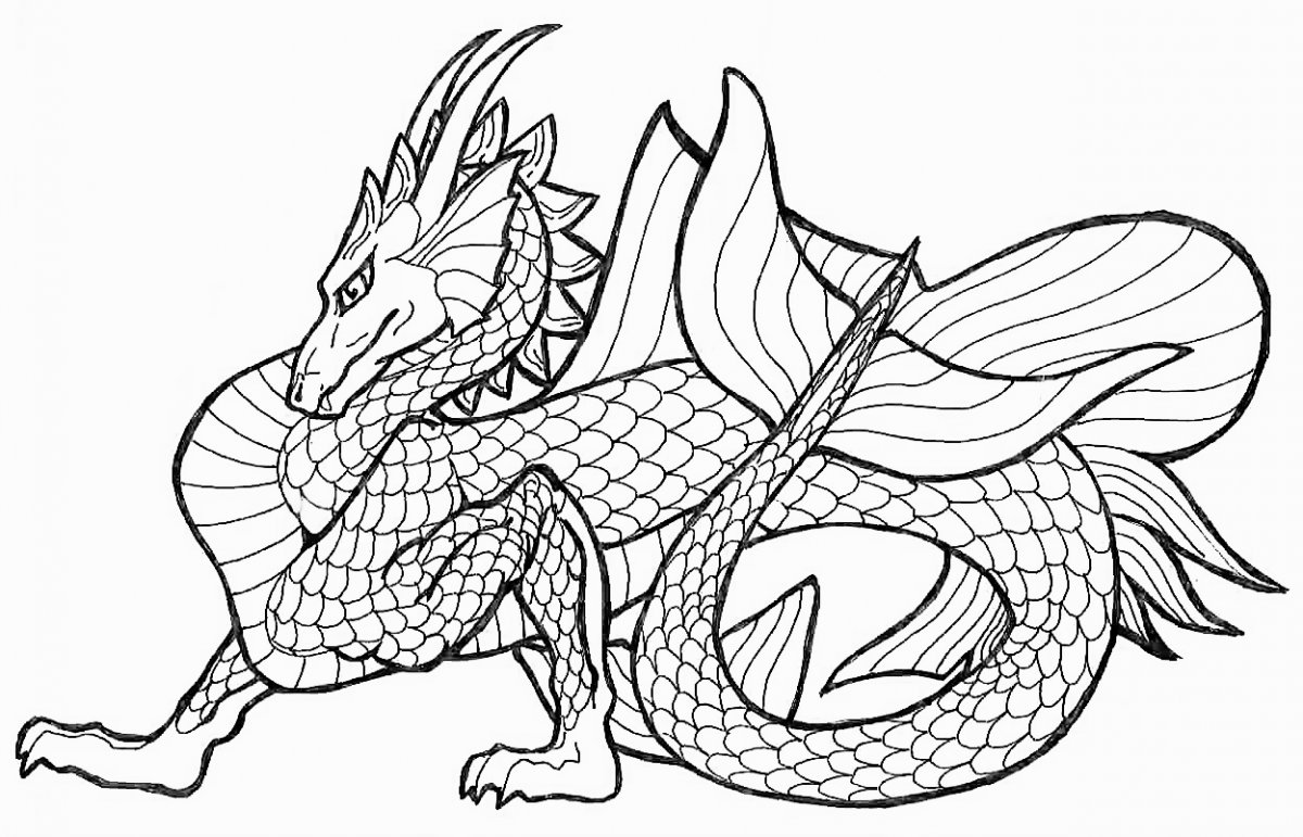 ぬりえページ: ドラゴン (キャラクター) #148342 - 無料の印刷可能なぬりえページ