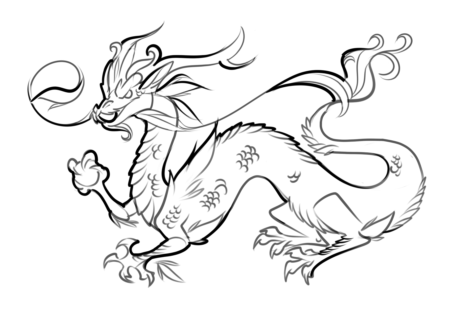 ぬりえページ: ドラゴン (キャラクター) #148375 - 無料の印刷可能なぬりえページ