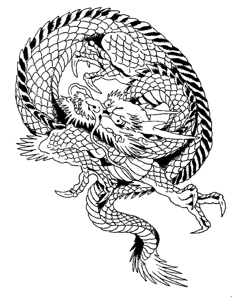 ぬりえページ: ドラゴン (キャラクター) #148387 - 無料の印刷可能なぬりえページ