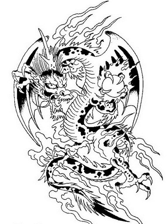 ぬりえページ: ドラゴン (キャラクター) #148400 - 無料の印刷可能なぬりえページ