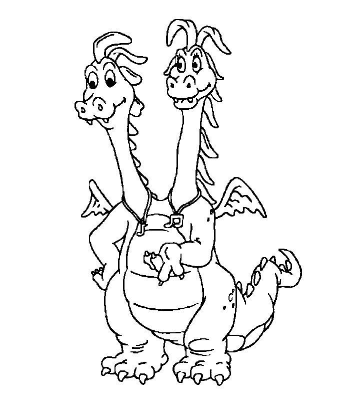 ぬりえページ: ドラゴン (キャラクター) #148405 - 無料の印刷可能なぬりえページ