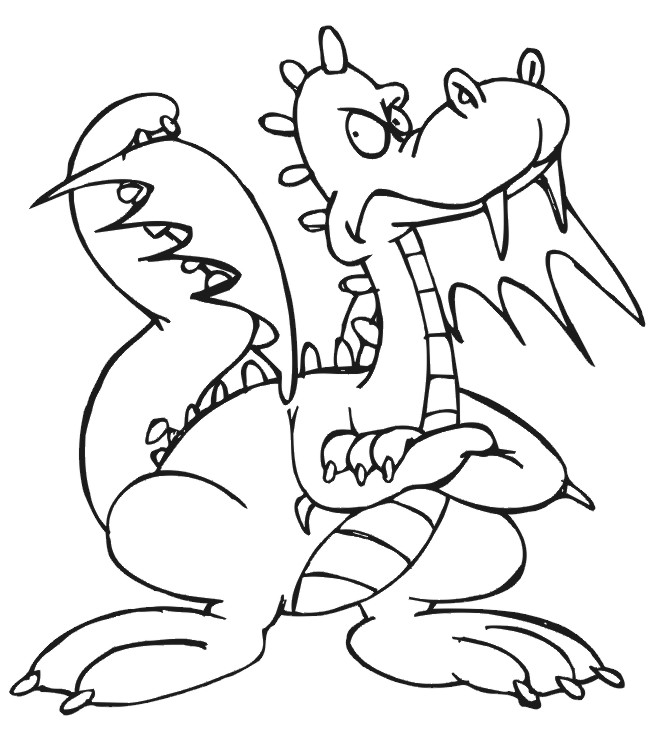 ぬりえページ: ドラゴン (キャラクター) #148406 - 無料の印刷可能なぬりえページ