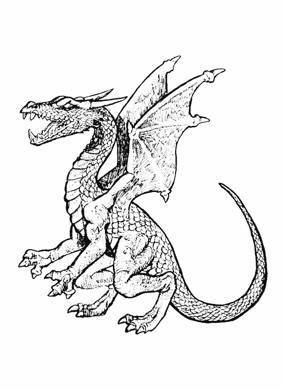 ぬりえページ: ドラゴン (キャラクター) #148418 - 無料の印刷可能なぬりえページ